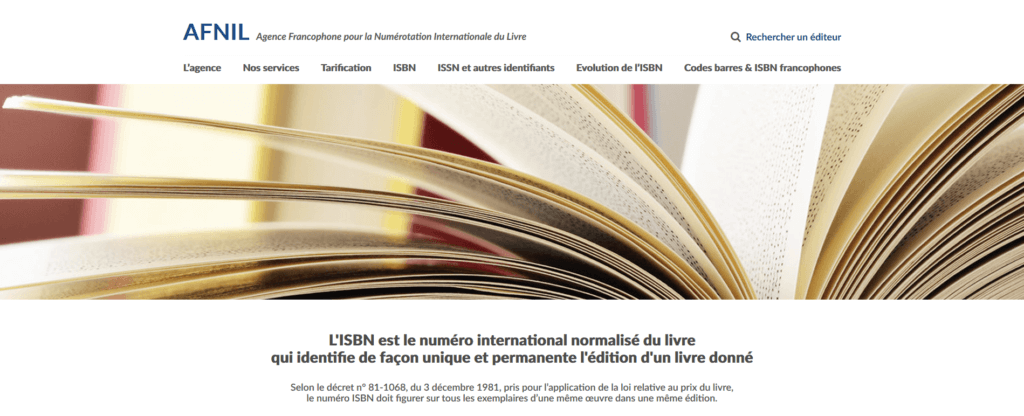 Auto-édition pour un auteur et ISBN - AFNIL